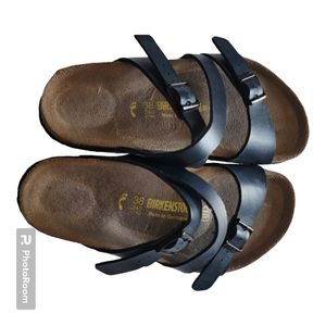 Birkenstock Navy Blue Selina slide sandal